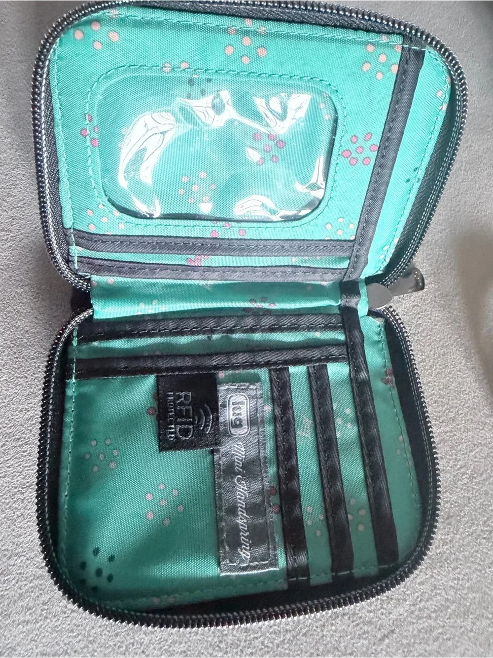 Lug mini handspring wallet rfid